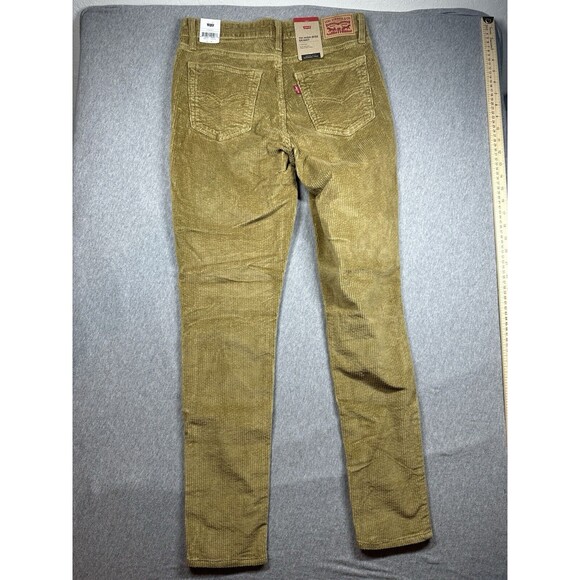 Levi's 721‎ High Rise Skinny Pants Women's W30 x L30 Brown Corduroy NWT - Picture 3 of 7